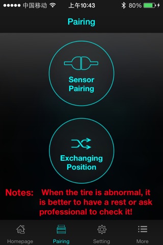 Jetson TPMS screenshot 3