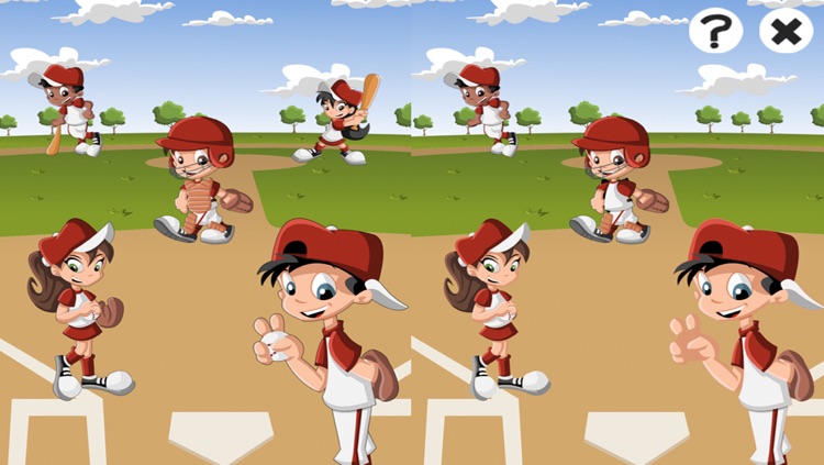 American Baseball Learn-ing Game for Children in Nursery School