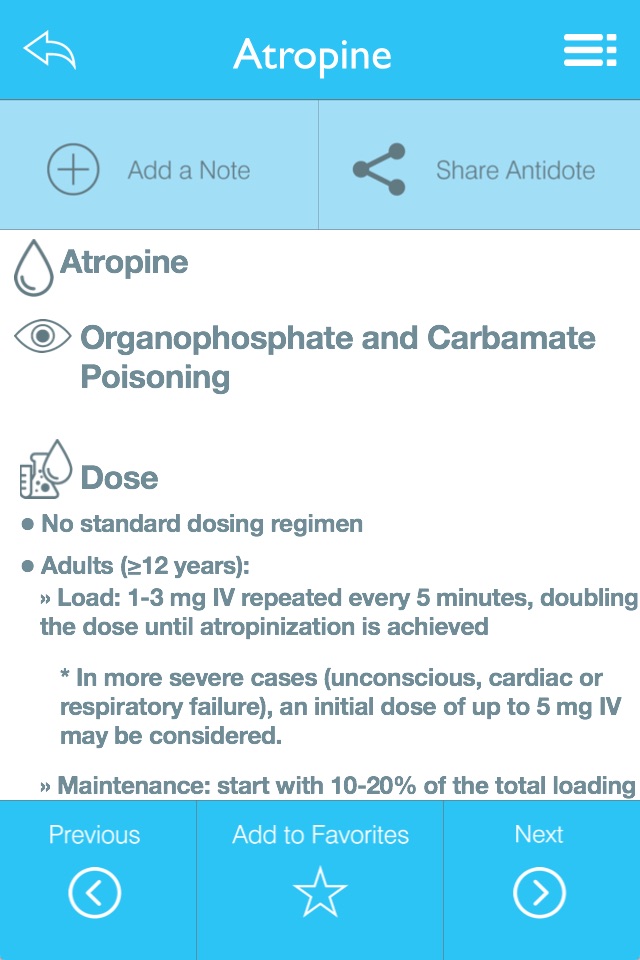 ACEP Toxicology Section Antidote App screenshot 3