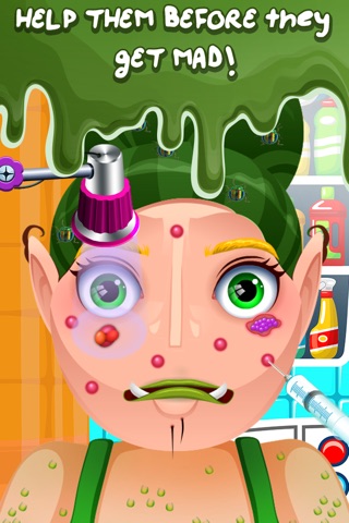 Baby Monster Halloween Doctor Salon - crazy little nail spa & makeover games for kids (girls & boys) screenshot 3