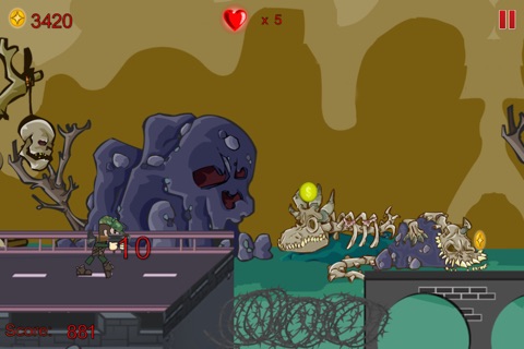 Killer Zombie Army Run vs. Angry Zombies Highway Battle Wars screenshot 2