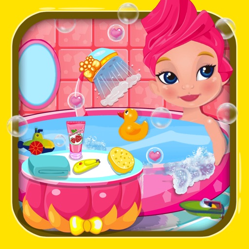 New Born Cute baby Shower free kids games iOS App