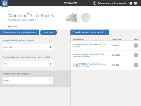 Whatman Filters screenshot 3