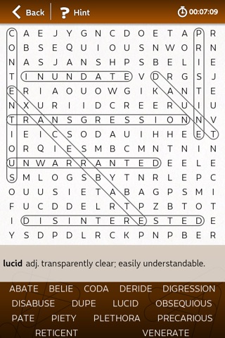 Wordsearch: FREE SAT Puzzles screenshot 3