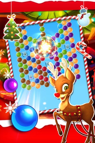 Bubble Christmas Game HD-New Year screenshot 2