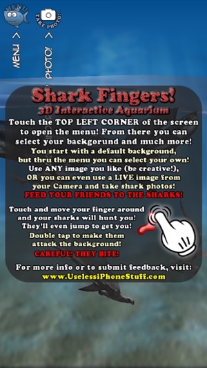 Shark Fingers! 3D Interactive Aquarium FREE(圖5)-速報App