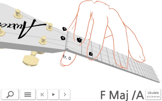 Chord3D - Guitar, Ukulele and Guitalele 3D-Fingering Model(圖3)-速報App