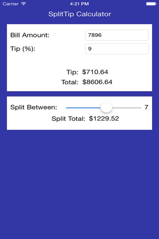 SplitTip Calculator For Apple Watch screenshot 2