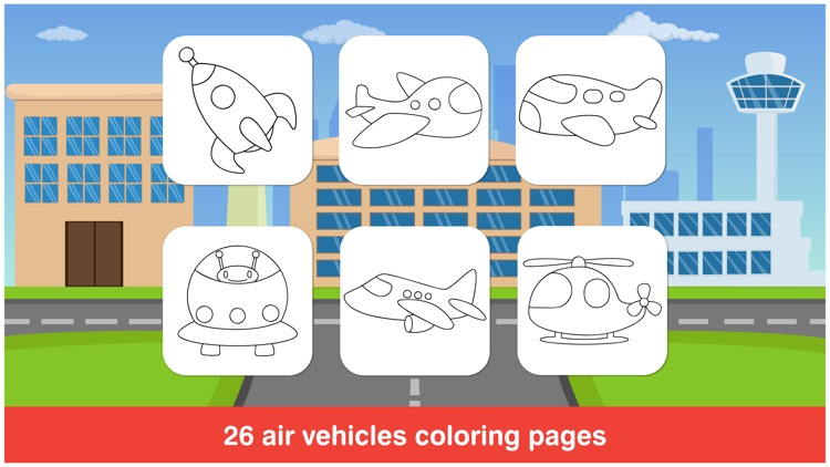 Tabbydo Airplanes Colorbook Free : Coloring pages for Kids, preschoolers and toddlers