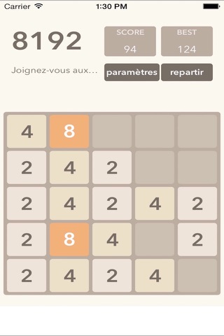 2048 French screenshot 2