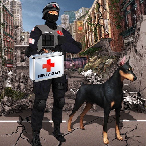 Earthquake Relief & Rescue Simulator : Play the rescue sniffer dog to Help earthquake victims. iOS App