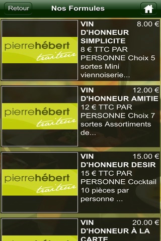 Pierre Hébert Traiteur screenshot 3