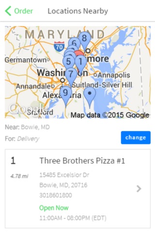 Three Brothers Pizza screenshot 2