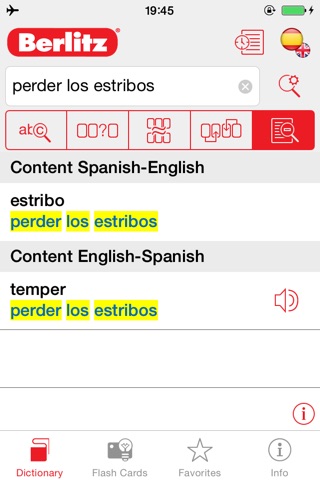 English <-> Spanish Berlitz Basic Talking Dictionary screenshot 3