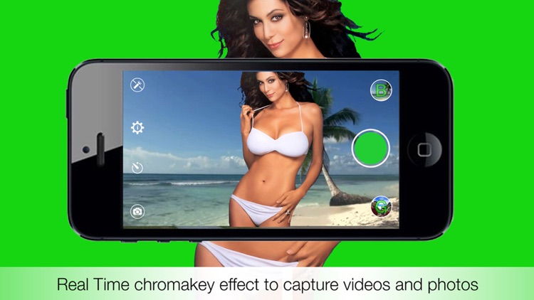 Chromakey Camera - Real Time Green Screen Effect to capture Videos and Photos