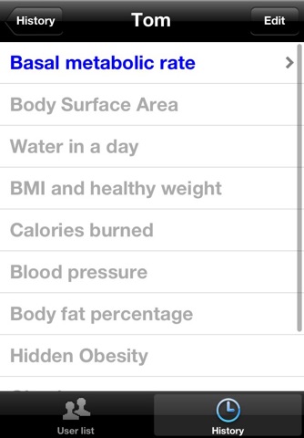 Health Calculator+Data Log screenshot 3
