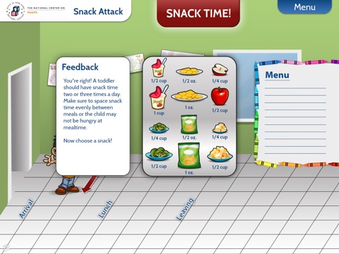 National Center on Health Nutrition Education Gamelettes screenshot 3