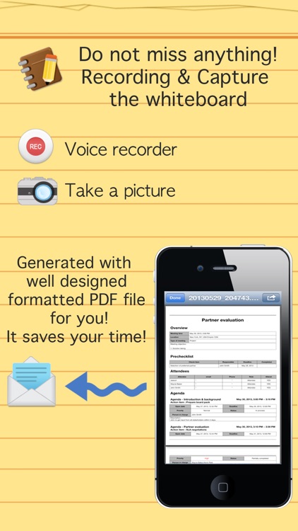 Smart meeting minutes Basic - Schedule check list