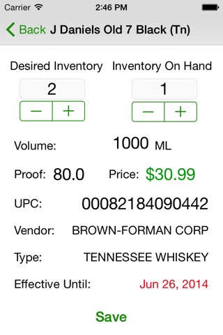 Michigan Liquor Inventory screenshot 3
