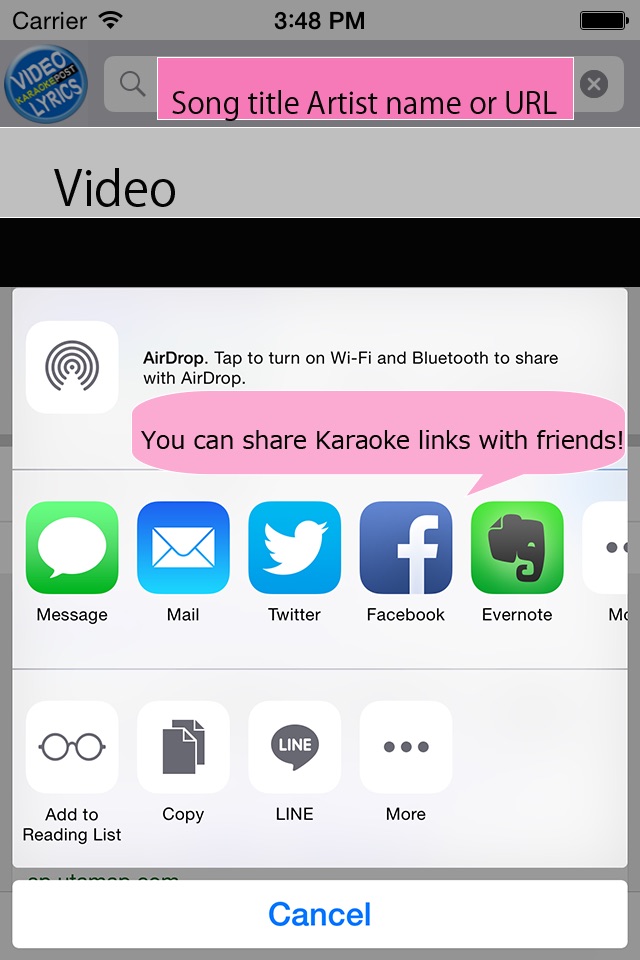 Video Lyrics Search Play and Share screenshot 3