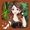 Play this dress-up game in the jungle with three girls