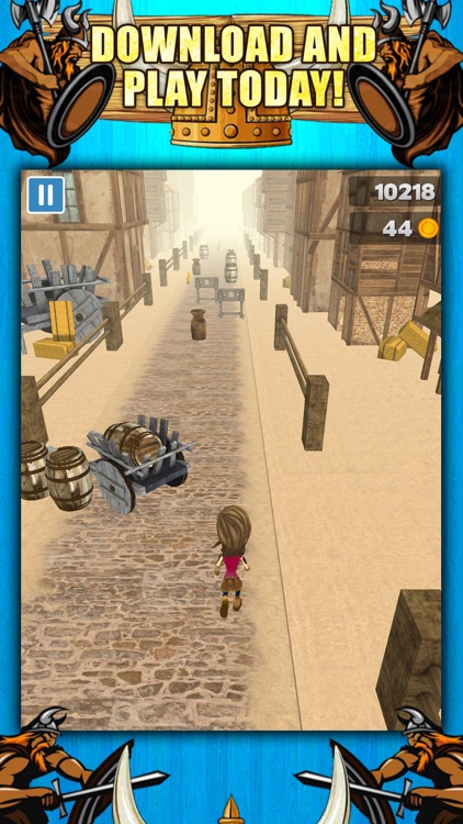 3D Viking Run Infinite Runner Game with Endless Racing by Parkour Fun Games FREE screenshot-4