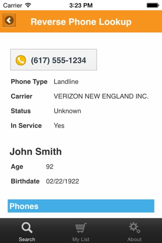 Reverse Phone Lookup - Radaris screenshot 2