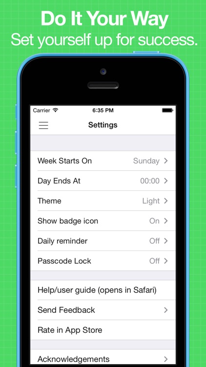 Daily Goals - Simple habit tracker and goal tracking with progress, streaks, analysis & reminders screenshot-3