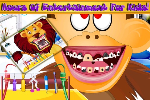 Animal Dentist-Rinse,Clean,Decorate teeth with tatoo! screenshot 3