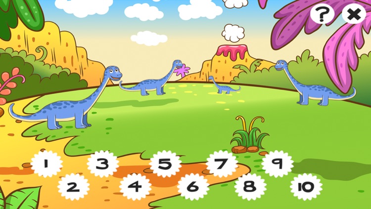 A Dinosaurs Game for Children: Learn about dinos for kindergarten and pre-school