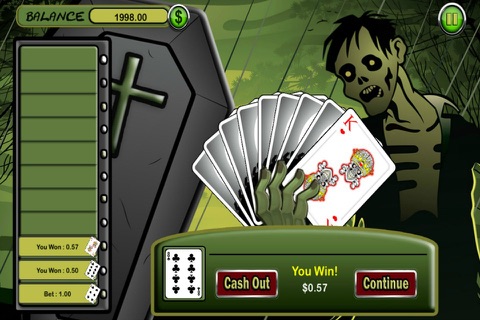 Zombie HiLo Free Card Game screenshot 4