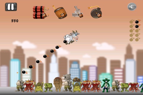 Flying Goatzilla Blast - Awesome Action Assault Game Free screenshot 3