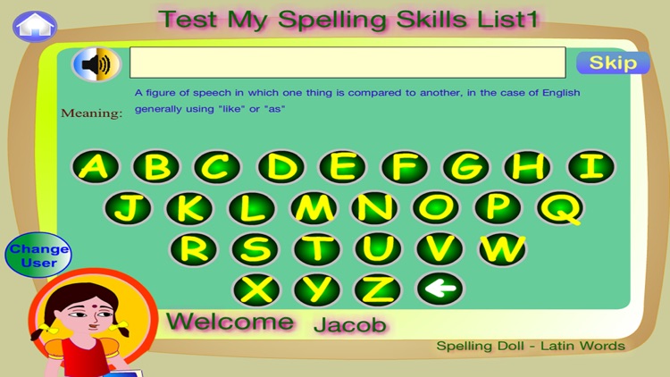 Spelling Doll English Words From Greek Vocabulary Quiz Grammar