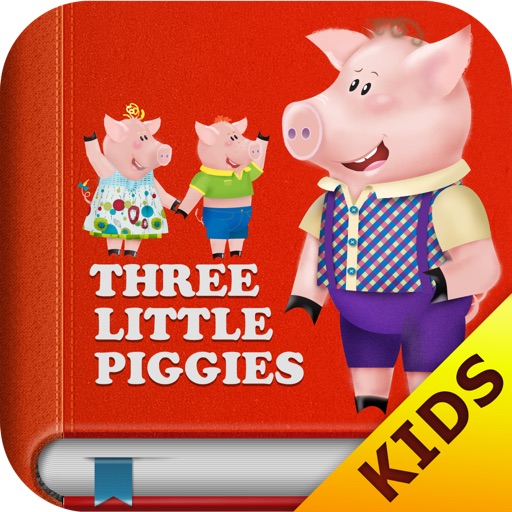 The Three Little Pigs Free - Interactive bedtime story book Icon