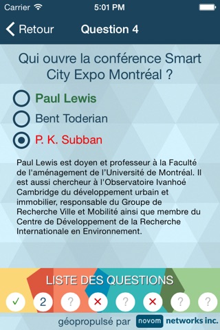 Quiz Smart City Expo Montréal screenshot 4