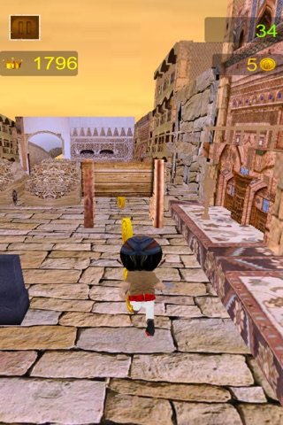Arab Persian Prince Run 3D - Dodge a train and explore middle east temple screenshot 3