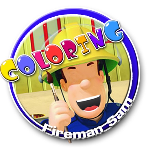 Coloring Draw Game For Sam Fireman Version icon