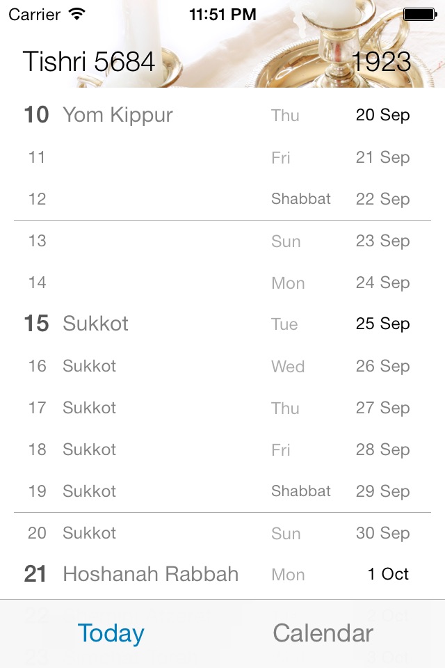 Lunary - Hebrew Calendar screenshot 2