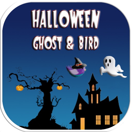 Halloween Ghost and Bird