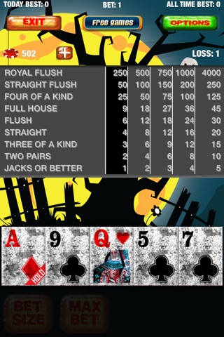 Halloween Poker Tournaments screenshot 2
