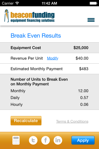 Equipment Financing Calculator screenshot 4