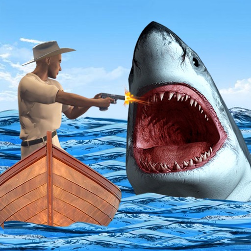 Angry White Shark Attack – shoot the target and hunt down the deadly predators iOS App