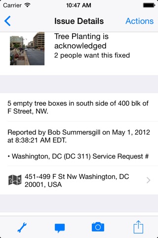 Washington DC 311 screenshot 4