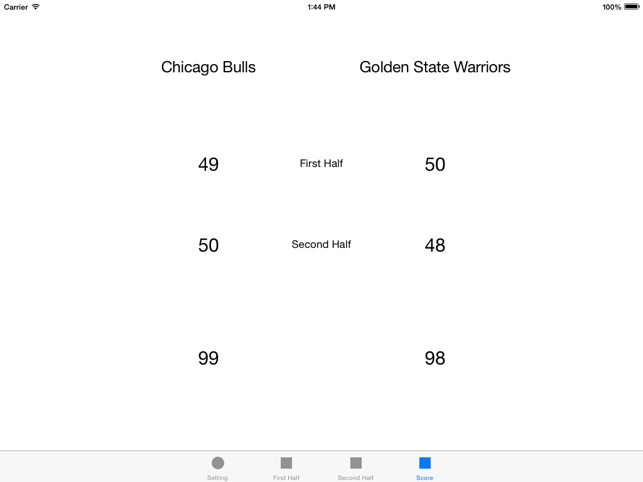 Basketball Scoreboard for iPad(圖5)-速報App