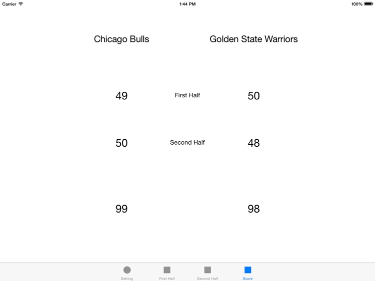 Basketball Scoreboard for iPad screenshot-4