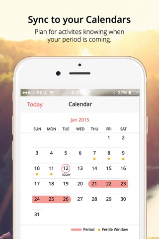 MenstruTrack - The Best Free Period Tracker and Ovulation Calendar screenshot 2