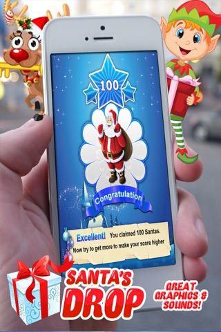 Santa's Drop Free ~ An Educational Christmas Game for Kids and Candy Sticks screenshot 3