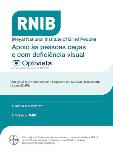 RNIB – Simulador de DMRI para iPad screenshot 2