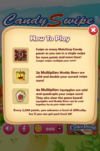 CandySwipe® Cookie Dough Bites® screenshot 2