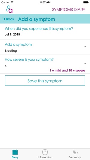 Ovarian Cancer Symptoms Diary(圖3)-速報App